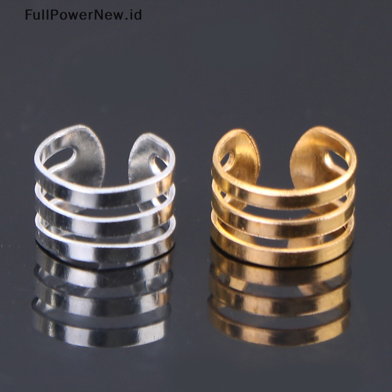 Power 50pcs Adjustable Kepang Rambut Gimbal Manik-Manik Manset Cincin Aksesoris Alat Rambut ID