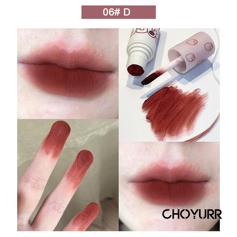 【COD】CACE Lip Clay Velvet Matte Strawberry Pink Lip Mud Mist Matte Lip Glaze Korea Tahan Lama-CH