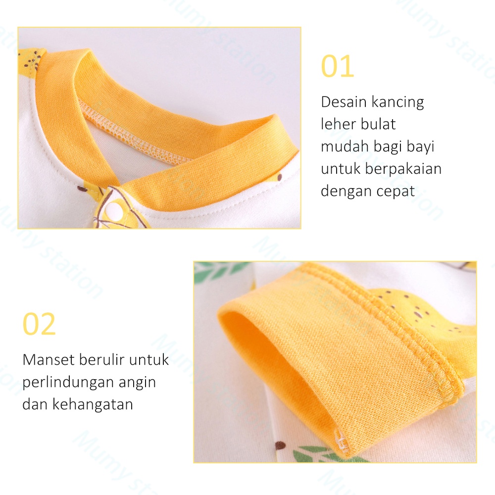 Mumystation Sleepsuit Romper Bayi Laki-laki Perempuan Jumper Bayi Piyama Bayi Newborn
