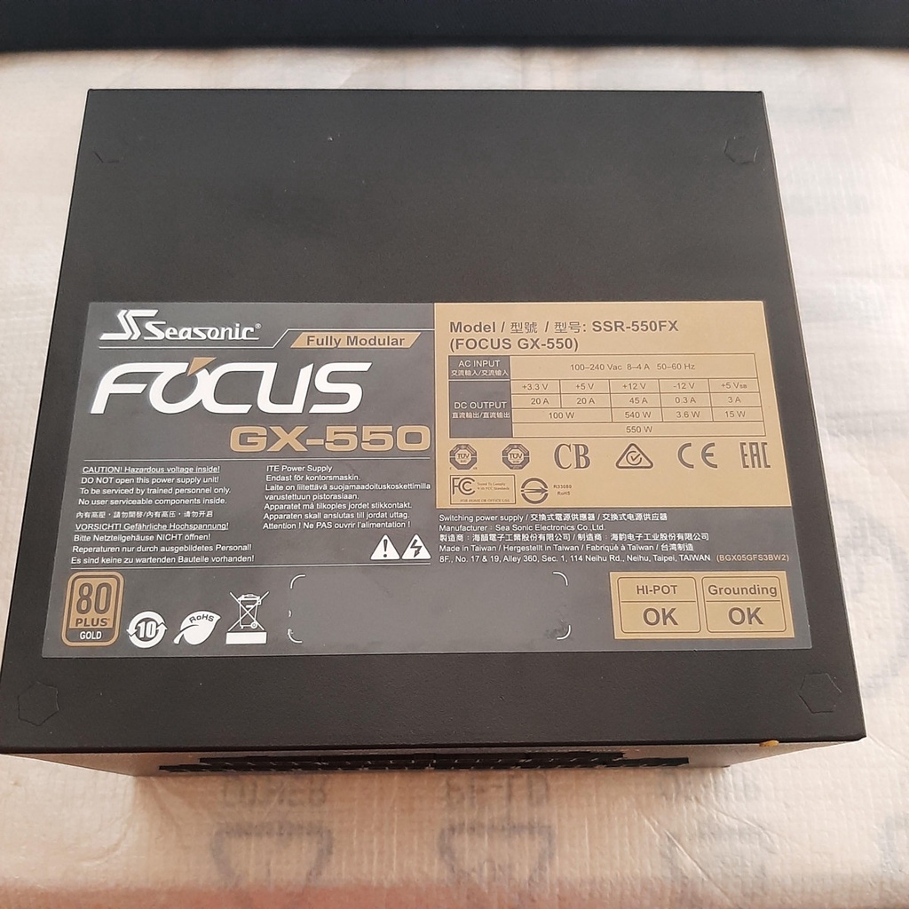 Power Supply Rusak Seasonic SSR-550FX Focus GX 550W Gold