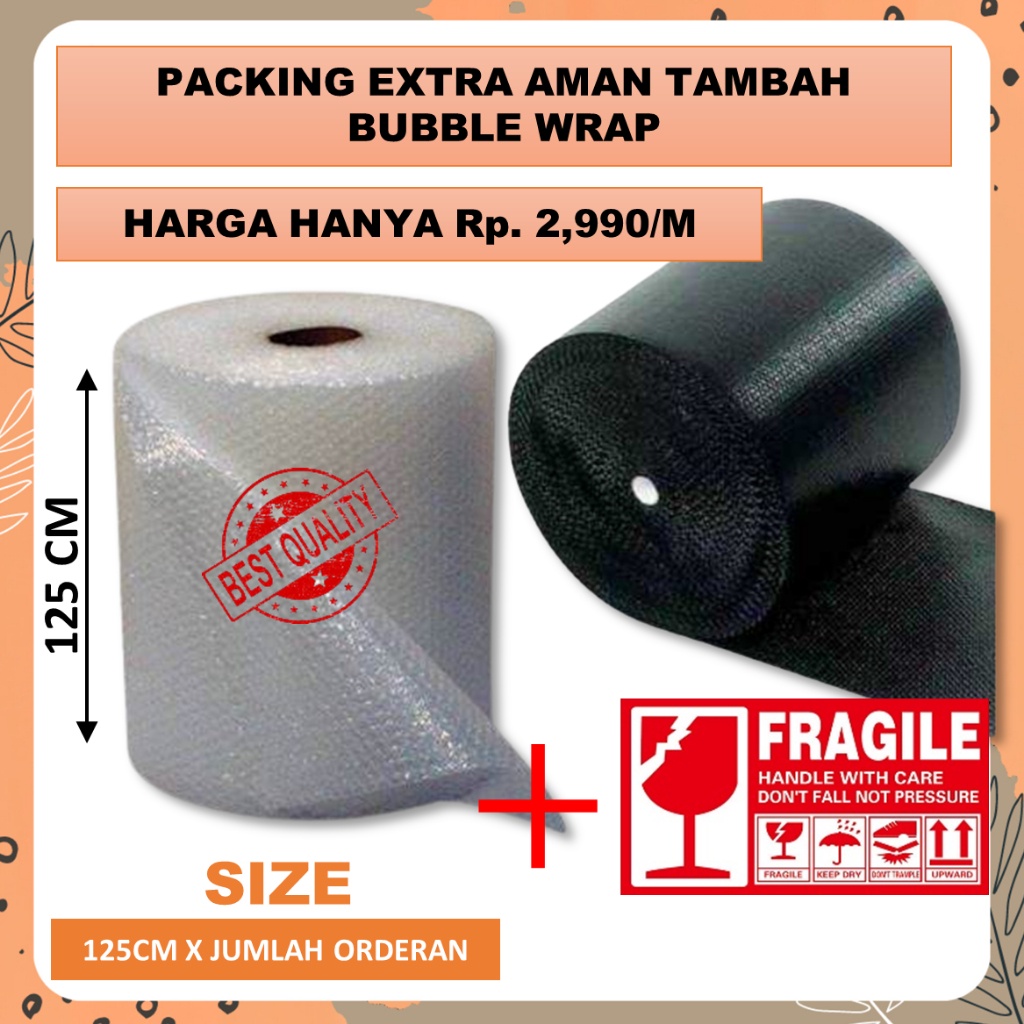 

Extra Bubble Wrap Meteran untuk Tambahan Keamanan Paket
