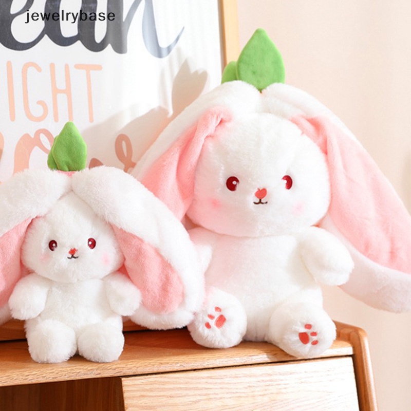 [jewelrybase] Interesg Bag Rabbit Plush Carrot Strawberry Bunny Boneka Telinga Panjang Lembut Boneka Butik