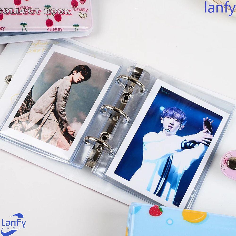 LANFY 3 Inch Album Photo Album Mini Album Card Collection Book Binder Album Photography Picture Case Kpop Star Chasing Album Hollow Heart Card Holder Polaroid Album Kpop Photo Album