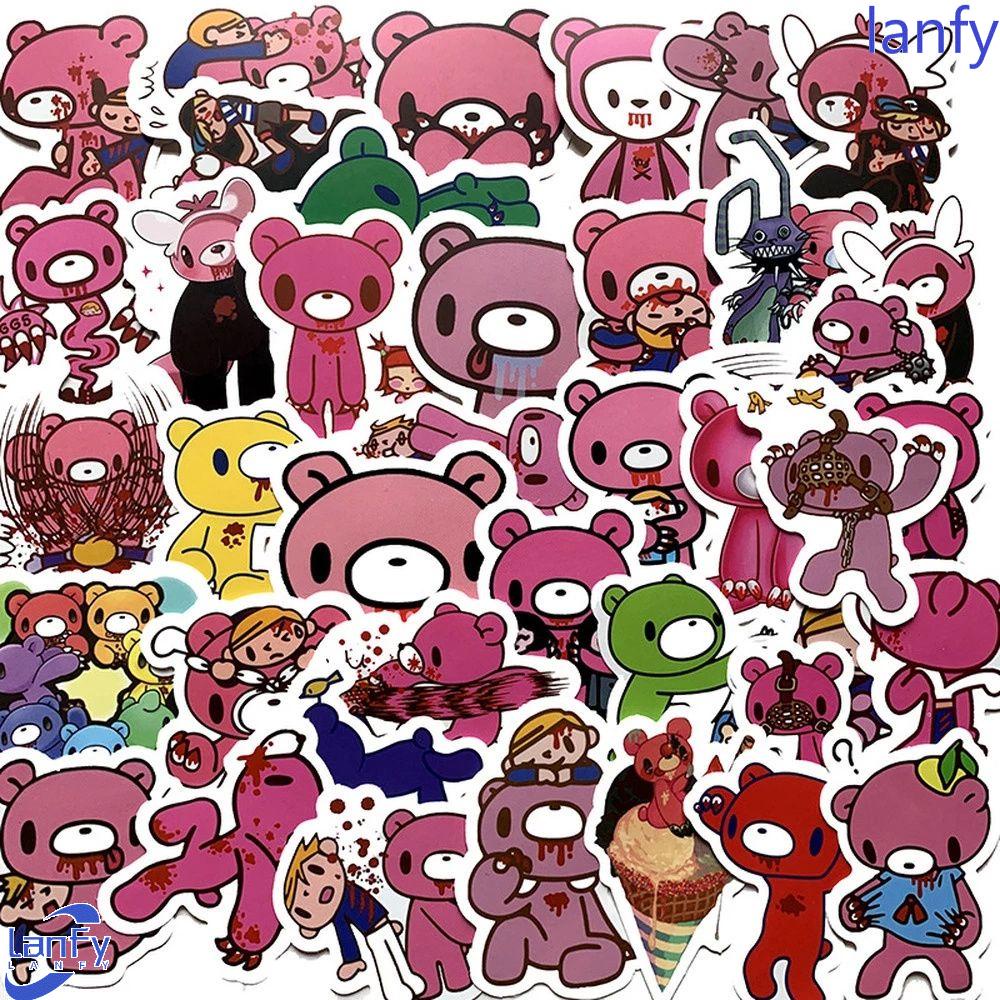 Lanfy Angry Bears Stiker Notebook 50Pcs/Lot Decals Stiker Poster Alat Tulis Stiker Untuk Mobil Gitar Kartun Stiker