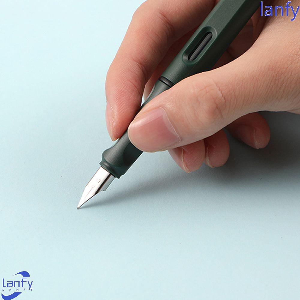 Lanfy Pena Fountain Tinta Hitam EF F Nib Untuk Menulis Kaligrafi