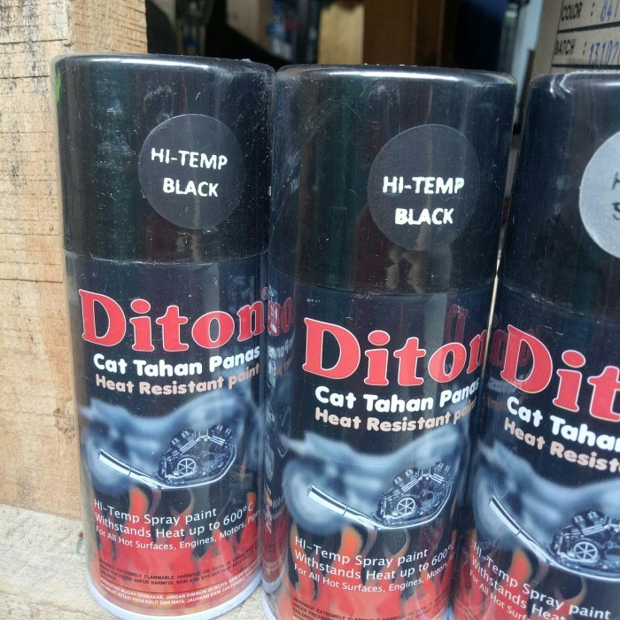 Pilox Cat Diton Hi Temp Black / Silver Anti Panas Pilok Knalpot 150cc - Hi Temp Silver