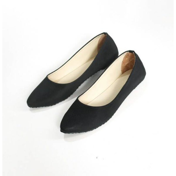 Flat Shoes Wanita Hitam Flat Shoes Wanita - Flatshoes Polos - SEPATU BALET WANITA POLOS