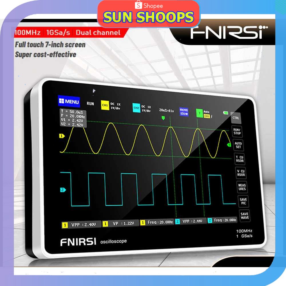 

SUN SHOOPS - FNIRSI Digital Oscilloscope Handheld 100MHz 100Gsa/s New Version - 1013D