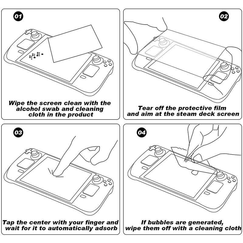 Hd Tempered Glass for Steam Deck Screen Protector Film Pelindung Dek Uap2022Kaca Blu ray Anti Gores
