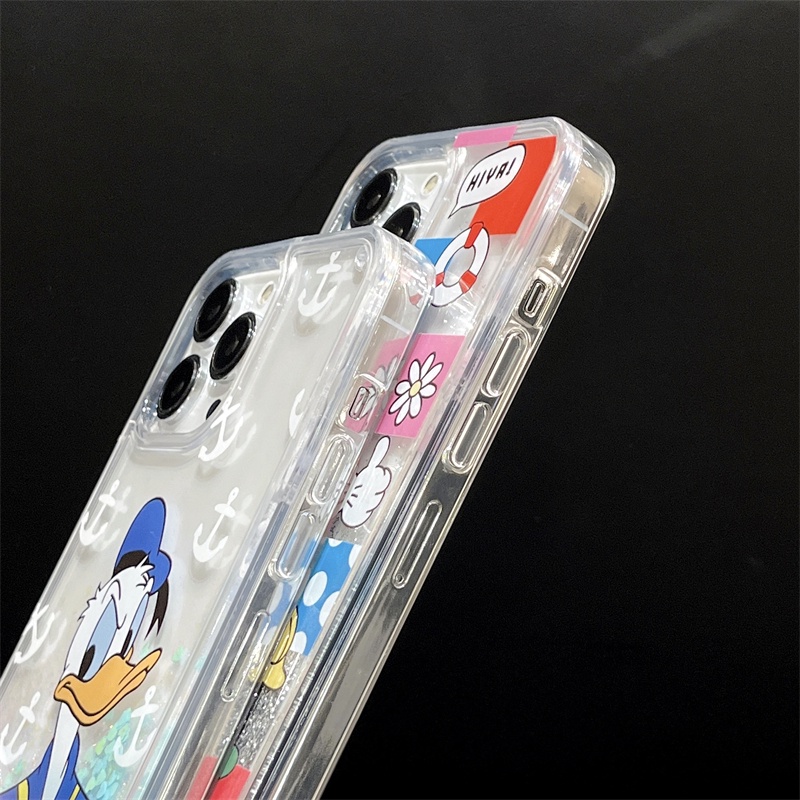 IPHONE Cover Motif Kartun Mengalir Cocok Untuk Iphone14 13 12 11 Pro X XS Max XR 6 7 8 14 Plus Perlindungan Lensa Casing Ponsel Magnetik