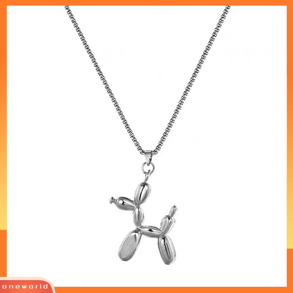 [EONE] Sweater Kalung Hypoallergenic Kasual Minimalis Alloy Halus Hadiah Perhiasan Fashion Pria Wanita Anjing Liontin Rantai Panjang Untuk Pacaran