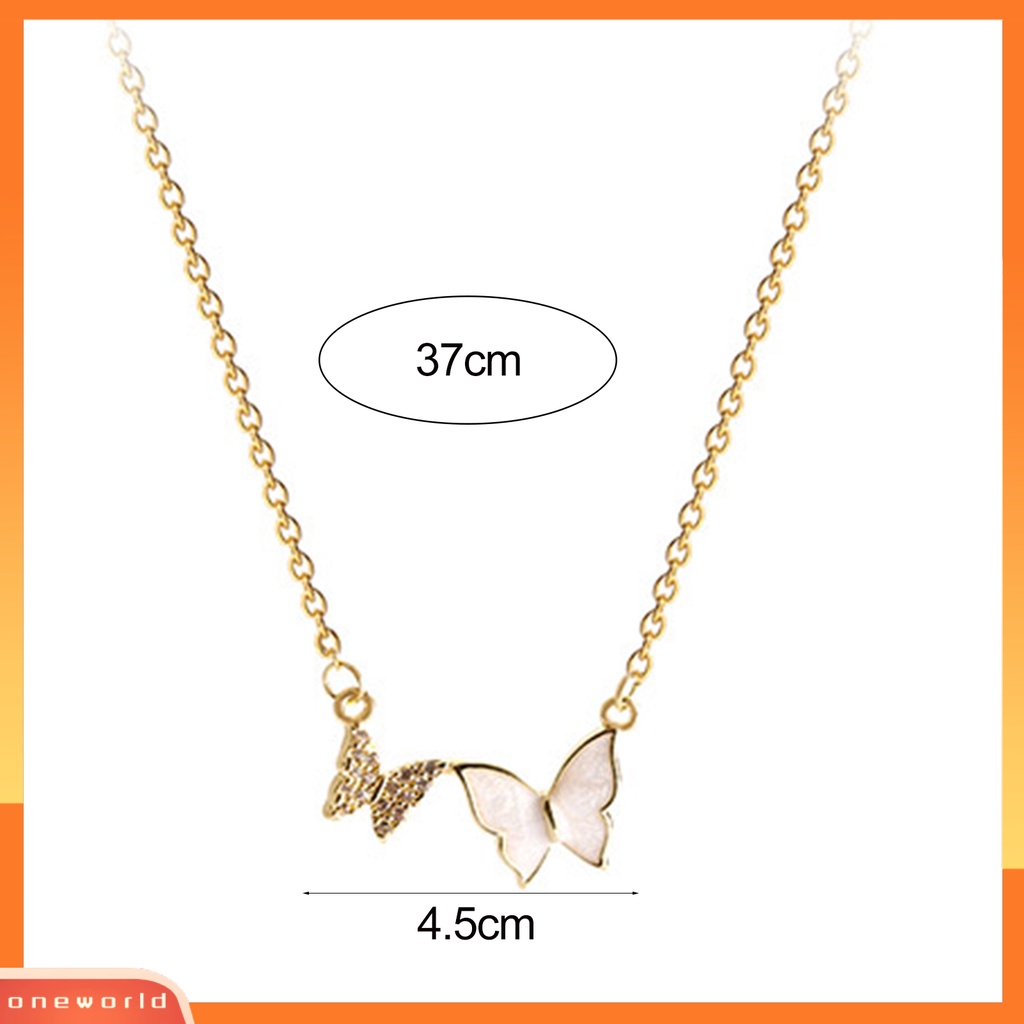 [EONE] Liontin Kalung Asimetri Cahaya Mewah Unik Trendi Kokoh Hadiah Hari Valentine Baja Titanium Desain Busur-Simpul Rantai Leher Aksesoris Pacaran