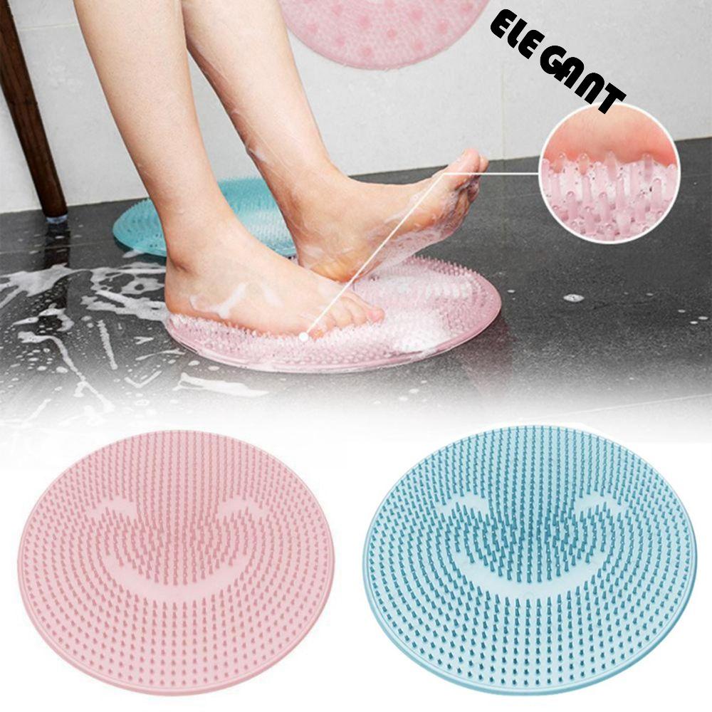 [Elegan] Bath Massage Cushion Silicone Shower Untuk Lazy Cleaning Tools Aksesoris Kamar Mandi Barang Rumah Tangga Bath Mat