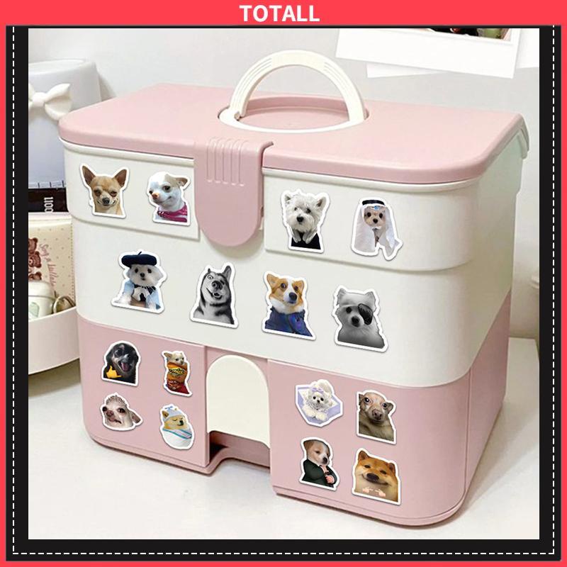 COD Stiker Lucu Anjing Kucing Dekoratif Ponsel Case Laptop Bagasi Buku Tempel Stiker-Totall