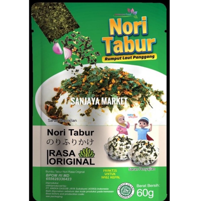 Nori Tabur Rumput Laut Panggang Rasa Original Sapi Pedas Nasi Kepal