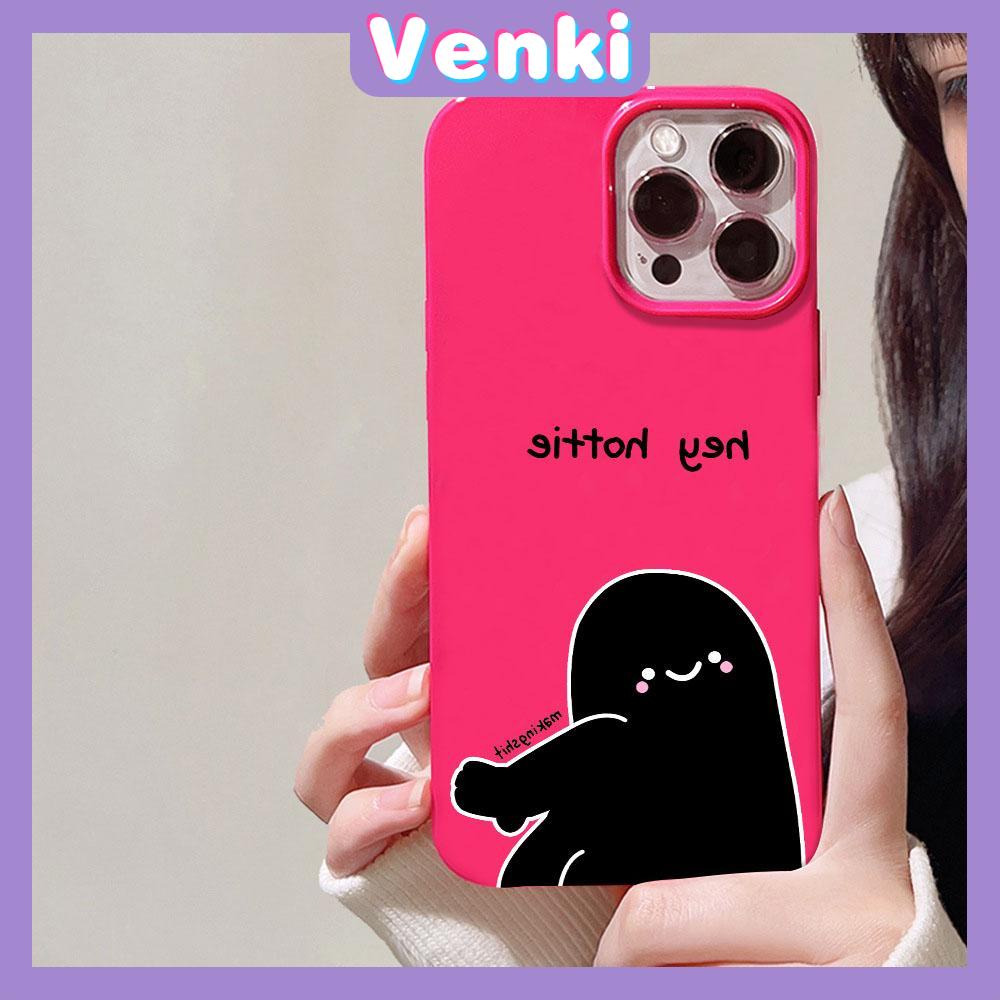 VENKI - For iPhone 11 iPhone Case Red Glossy TPU Soft Case Shockproof Protection Camera Cute Villain face Compatible with iPhone 14 13 Pro max 12 Pro Max xr xs max 7Plus 8Plus