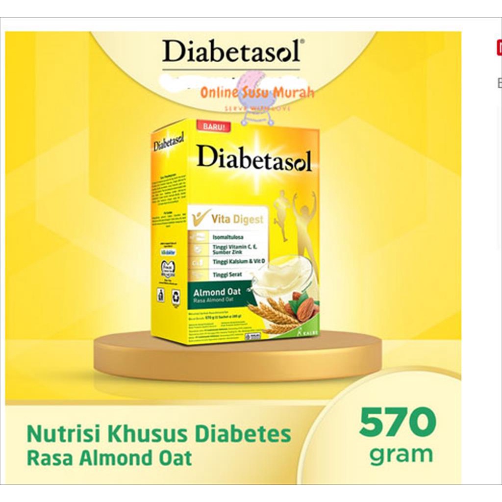 DIABETASOL ALMOND OAT 570GR