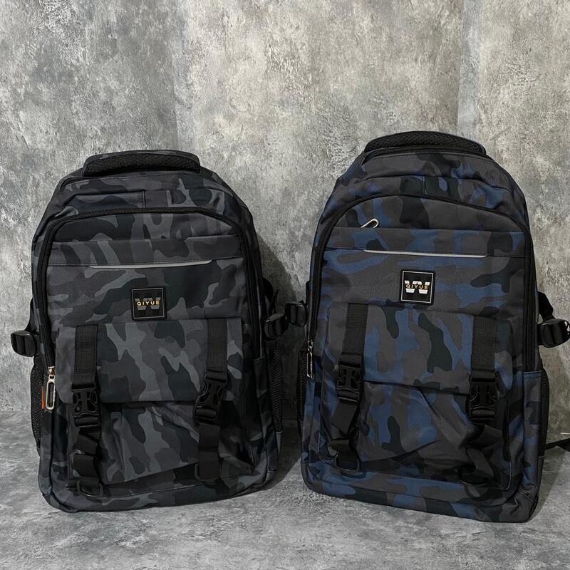 131428 Tas Ransel Loreng Pria Wanita Backpack Punggung Cowok Dailybag Travelbag Gunung Hiking Traveling