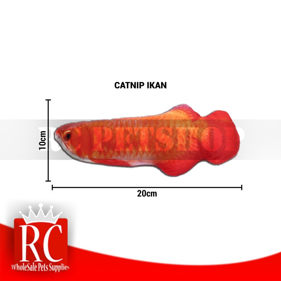 Mainan Kucing Gigitan Pet Toy Cat Nip Catnip Fish Ikan