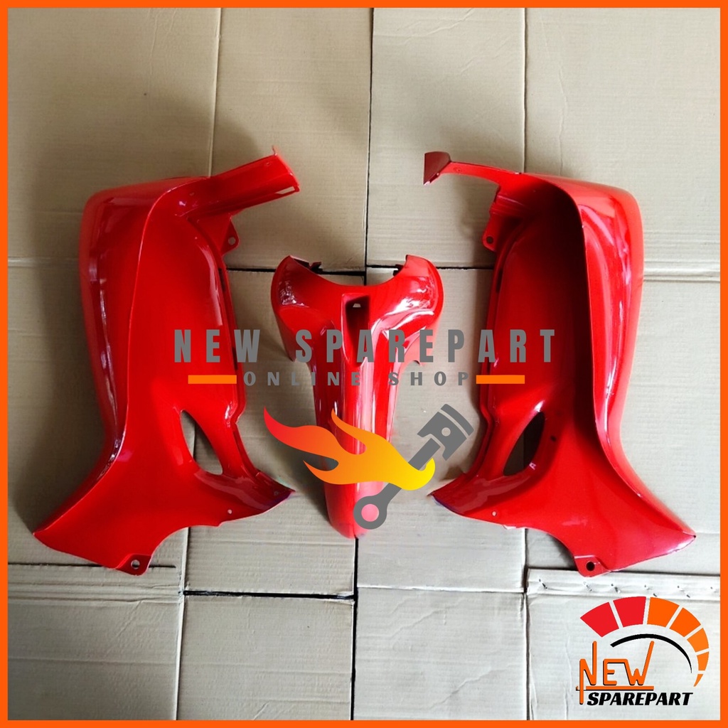 Sayap Dan Spakbor Depan Suzuki Smash 110 New Merah / Sayap Smash New Merah
