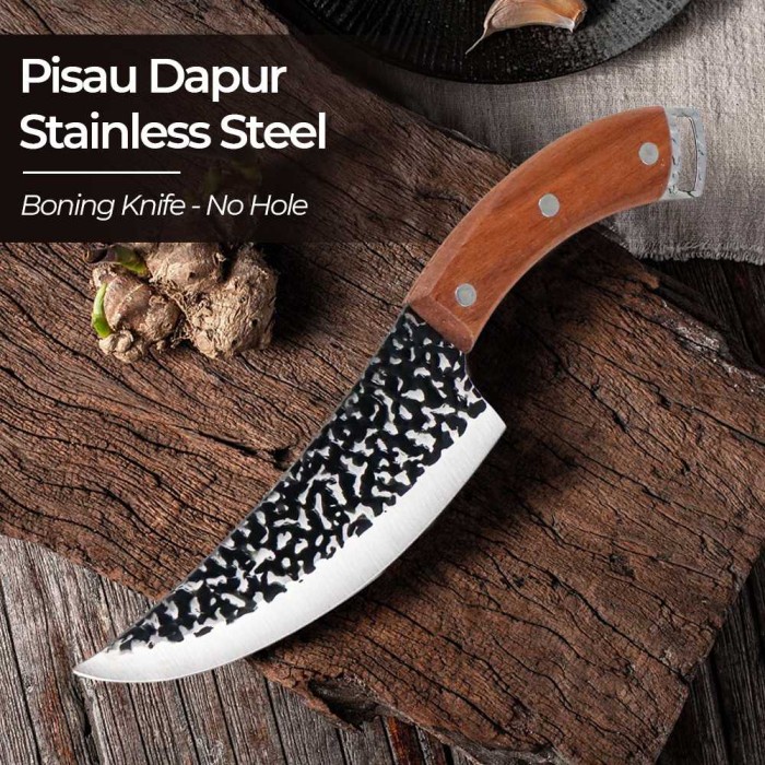 COD Pisau Daging Super Tajam Carbon Pisau Dapur Baja Pisau Boning Fillet - Non Hole