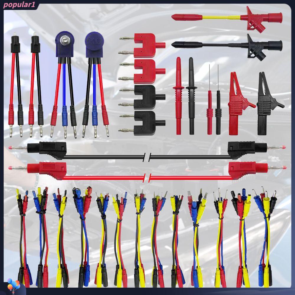 Populer 70PCs/Set Multimeter Test Lead Kit Set Kualitas Tinggi Universal Untuk Multi-Fungsi Alat Diagnostik Perbaikan Test Lead