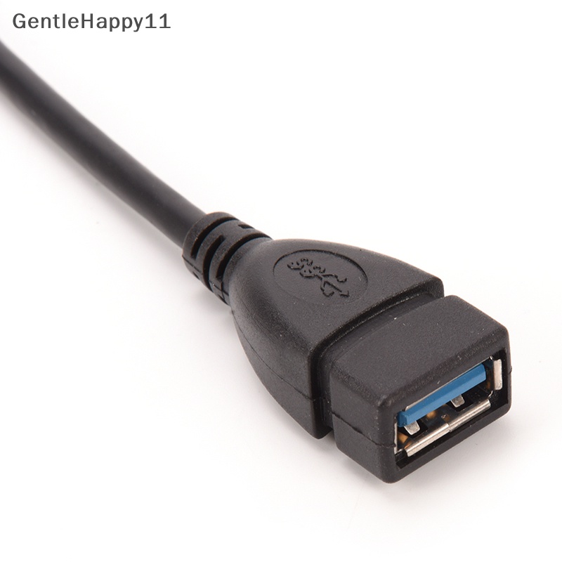 Gentlehappy USB 3.0 Angle 90derajat Kabel Ekstensi Male to Female Adapter Cord Data Kabel Ekstensi USB 3.0 Angle 90derajat Male to Female Adapter Cord Data Usb 3.0 Sudut 90deg