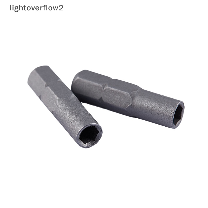 [lightoverflow2] Adapter Mata Obeng Micro Insert Bits Adaptor 6.35mm 1per4 &quot;Untuk 4mm Hex Holder [ID]