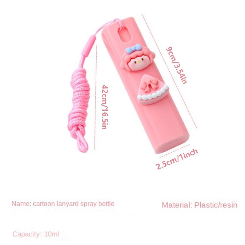 [Elegan] Kartun Botol Spray Portable My Melody 10ml Sprayer Kuromi Kabut Halus Hand Sanitizer Melody Dengan Lanyard Botol Parfum