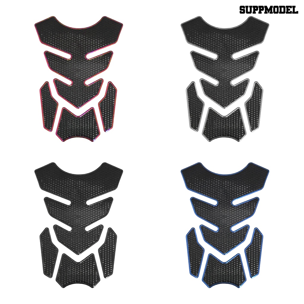 [SM Otomatis] Fuel Tank Sticker Bentuk Tulang Ikan Universal 3D Motor Racing Fuel Tank Cover Pelindung Pad Stiker Decal Aksesoris Motor