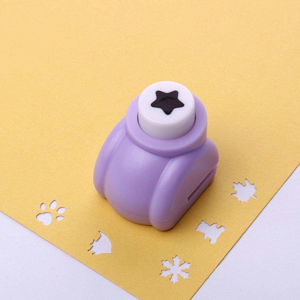 Agustina DIY Hole Puncher Loose-leaf 10mm Scrapbooking Mainan Anak Pemangkas Kertas Tk Embos Pukulan