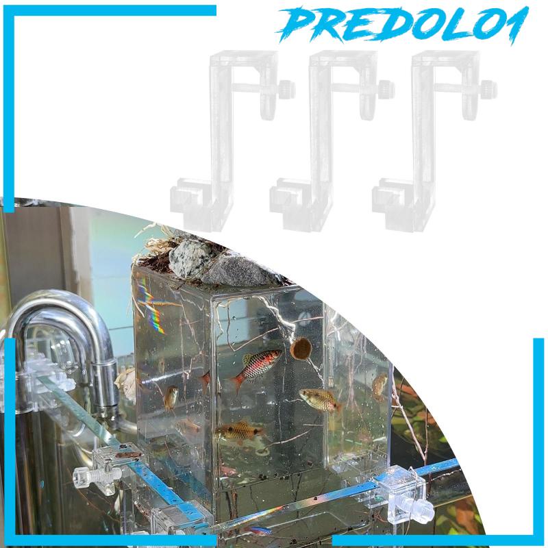 [Predolo1] 3x Braket Tangki Ikan Tekanan Negatif Clear Landscaping Aquarium Dekorasi
