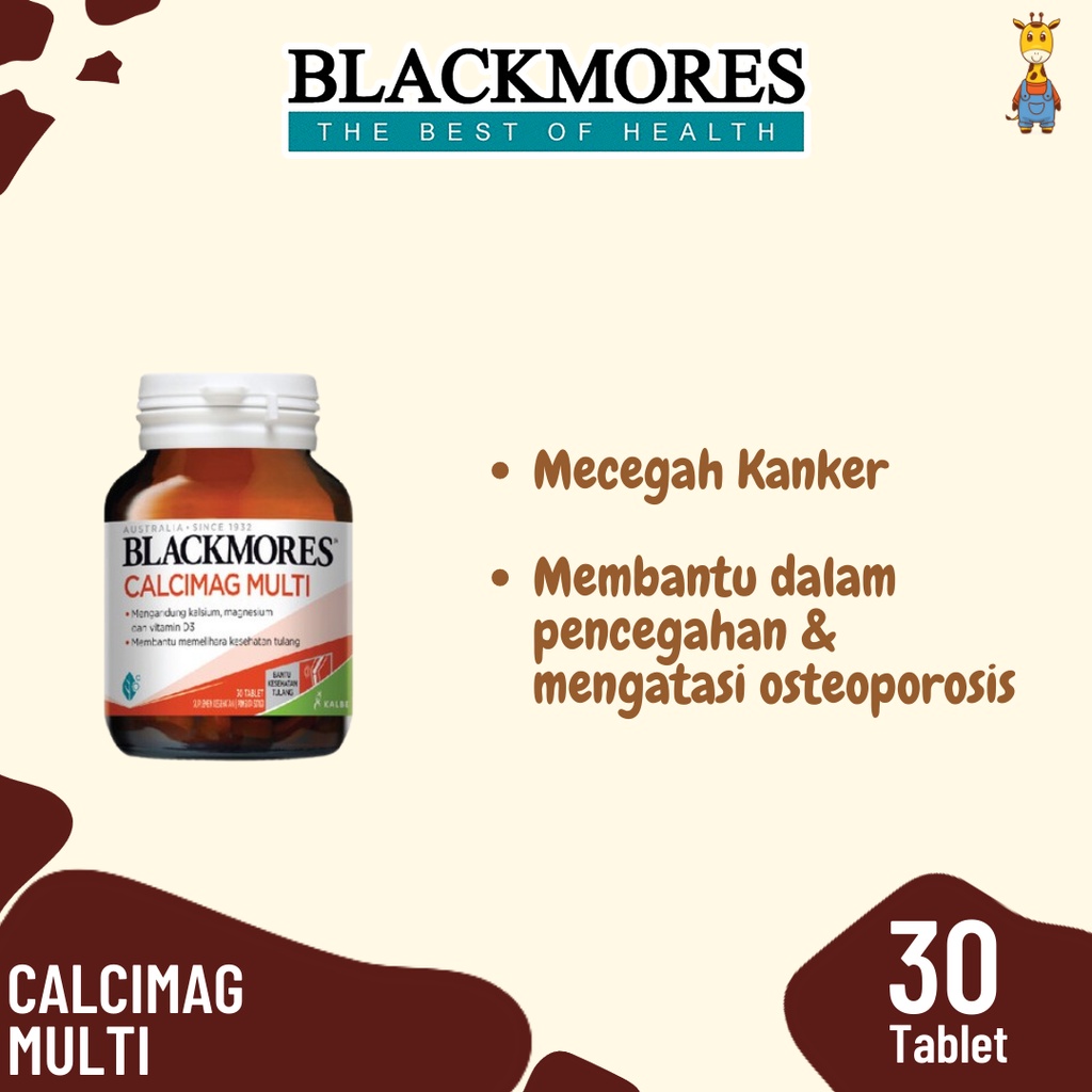 Blackmores Calcimag Multi 30 | 60 Tablet