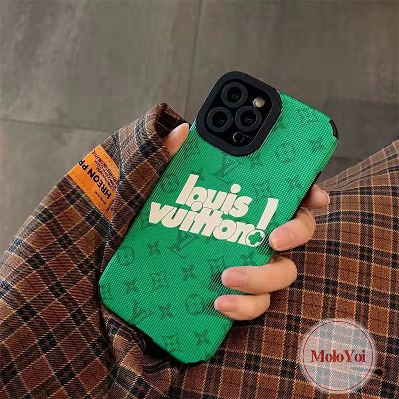 Casing Ponsel Gaya Eropa Dan Amerika Trendi Kompatibel Untuk iPhone XR X XS Max 7Plus 11 13 14 12 Pro Max8 7 Plus Tekstur Kulit Mewah Silicon Lembut Soft Cover