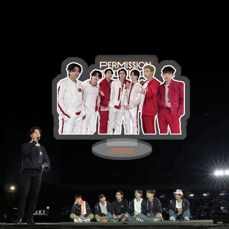 1pc BT-S Acrylic Stop Sign 2022izin Menari Di Panggung Berdiri Bangtan Boys