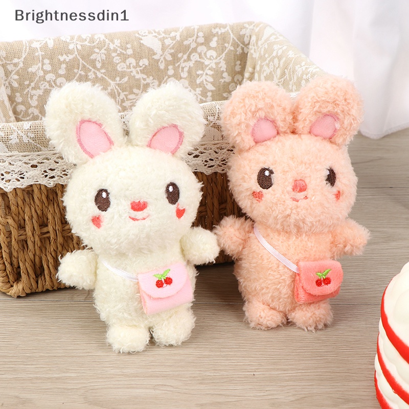 [Brightnessdin1] Indah 13 cm Kelinci Boneka Mainan Mewah Ransel Boneka Kelinci Gantungan Kunci Liontin Mewah Butik