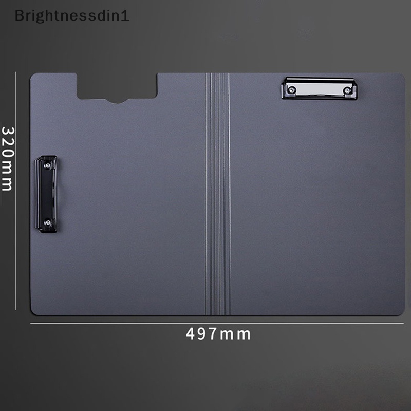 [Brightnessdin1] A4 File Folder Clipboard Wrig Pad Memo Clip Board Klip Ganda Organizer Butik