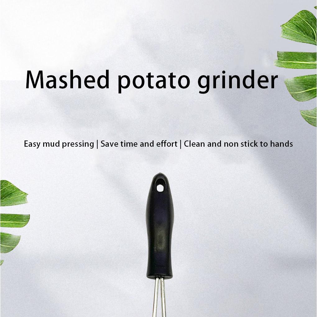 Manual Potato Masher Mashed Making Tools Fruit Press Garlic Crusher Lubang Gantung Gagang Halus Untuk Memasak Accs