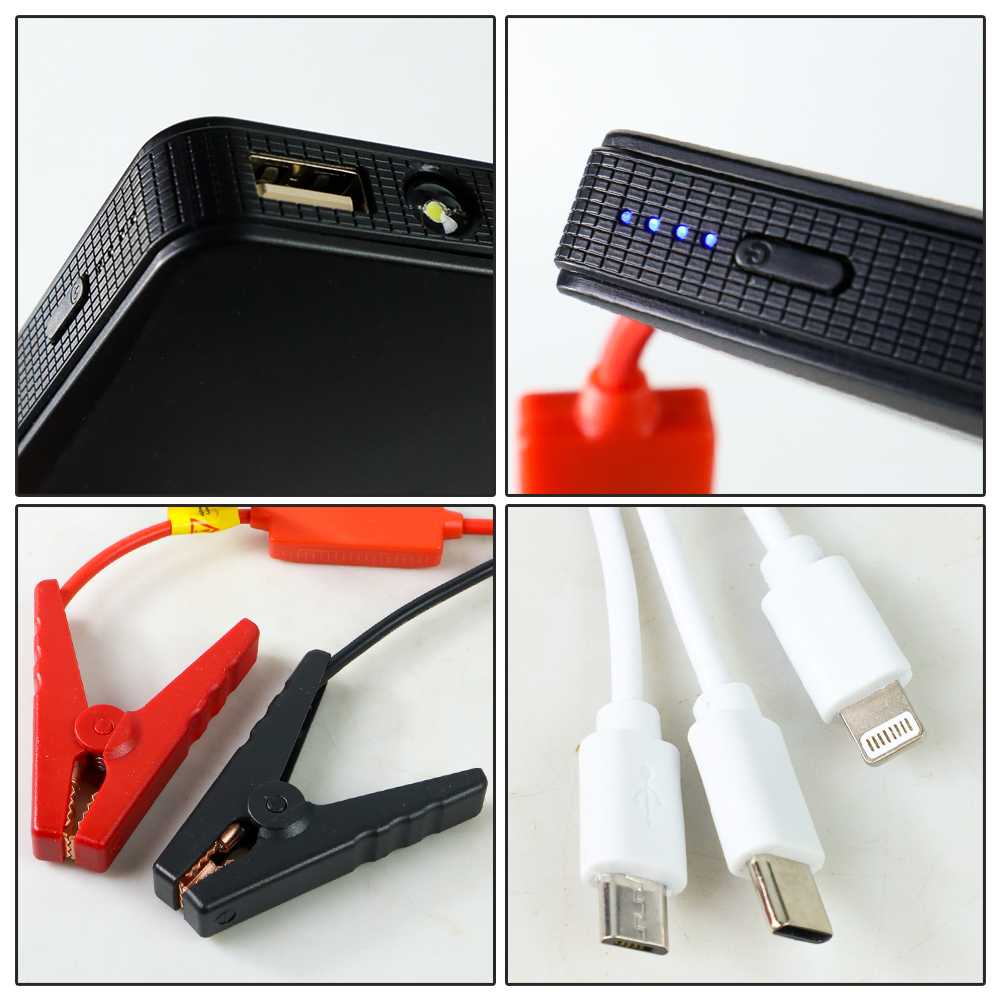 Jumper Aki Power Bank Car Jump Starter Jemper USB Charger Aki Powerbank Portable Murah