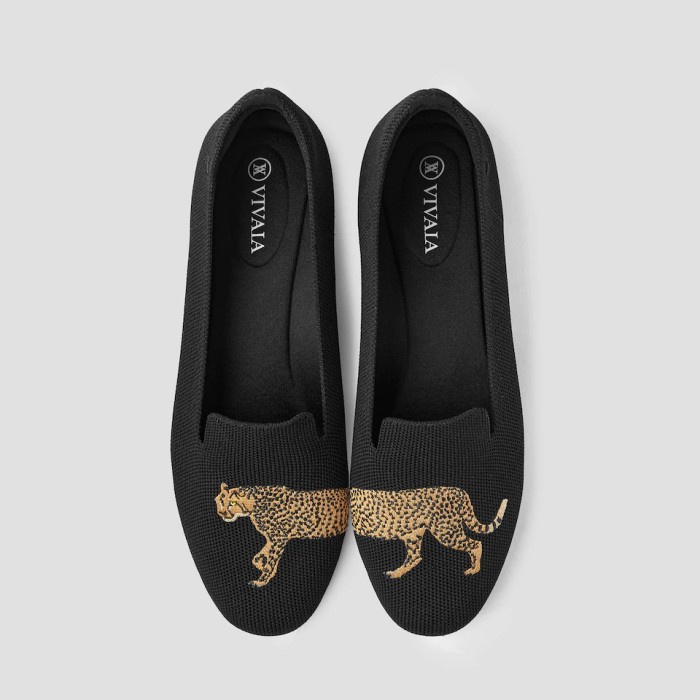 Vivaia Audrey Loafers Sustainable Shoes - Cheetah, 35