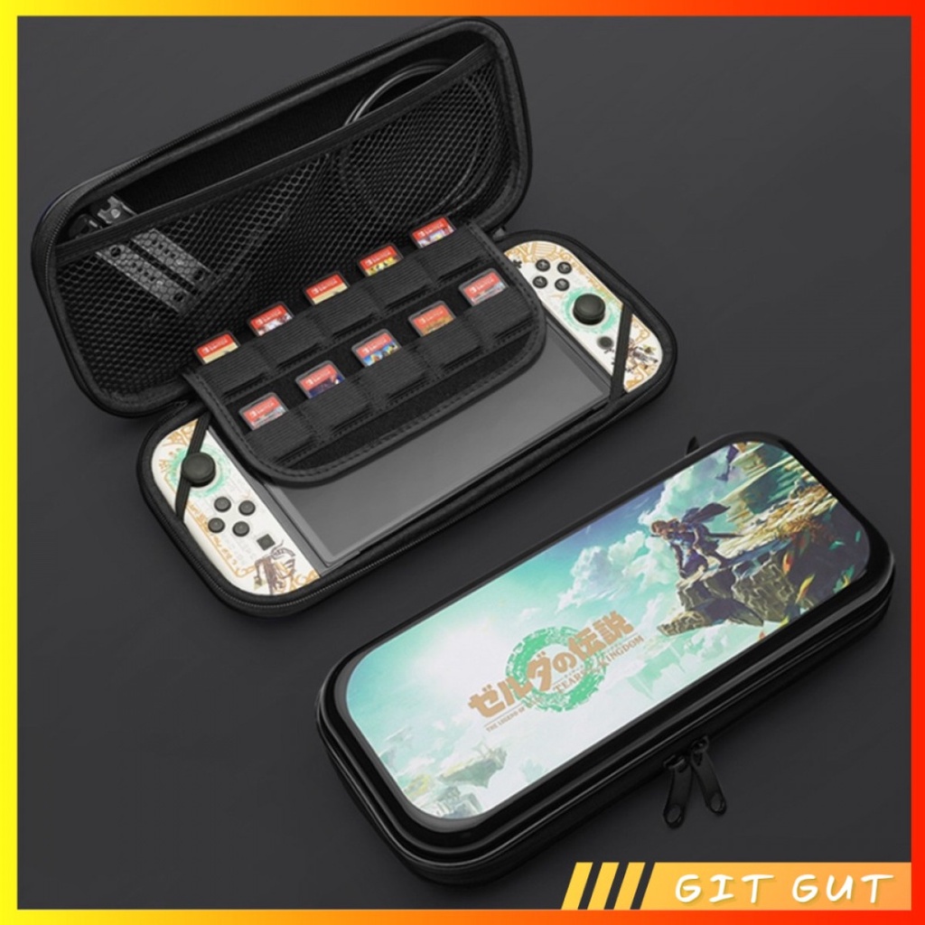 Pouch Zelda Tears of The Kingdom Nintendo Switch V1 V2 OLED Bag Tas