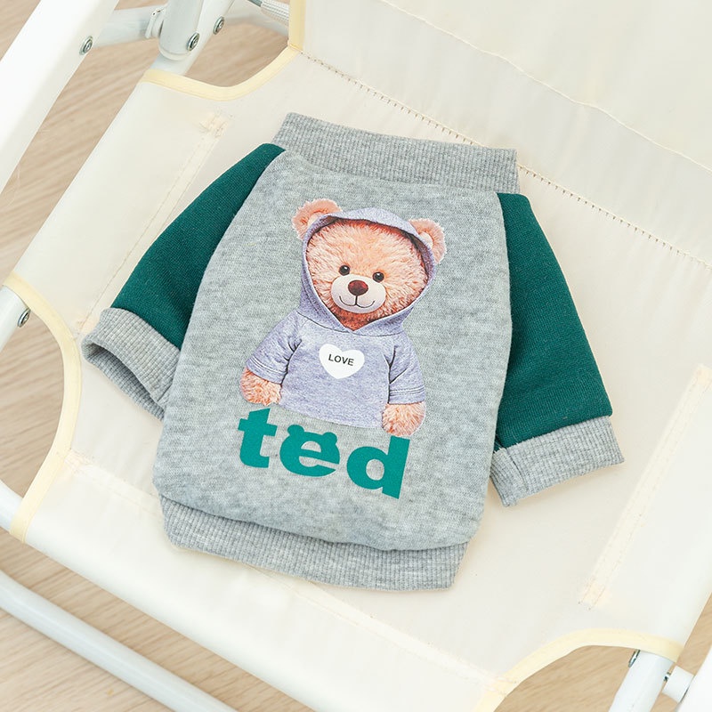 Musim Semi/Summer Tipis Bernapas Teddy Bear Amerika Mode Sweater