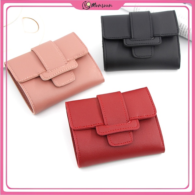 MONSOON - D6147 Dompet Simple / Dompet Import / Dompet Mini / Dompet Lipat Mini Wanita / Dompet Kekinian Wanita / Dompet Lipat Simple