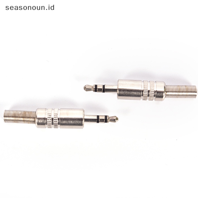 Seasonoun 3.5mm 3pole Headphone Replacement Jack Male Plug Solder Konektor.