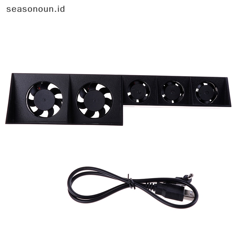 Seasonoun Untuk PS4 5-fan playstation Pendingin Suhu turbo Eksternal cooler thermostat fan.