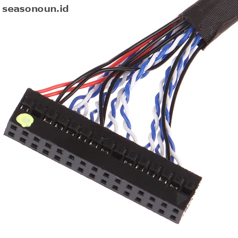 Seasonoun LVDS cable FIX-30P-S6 30pin double 2ch 6-bit dual 6bit Kabel Layar LCD panel.