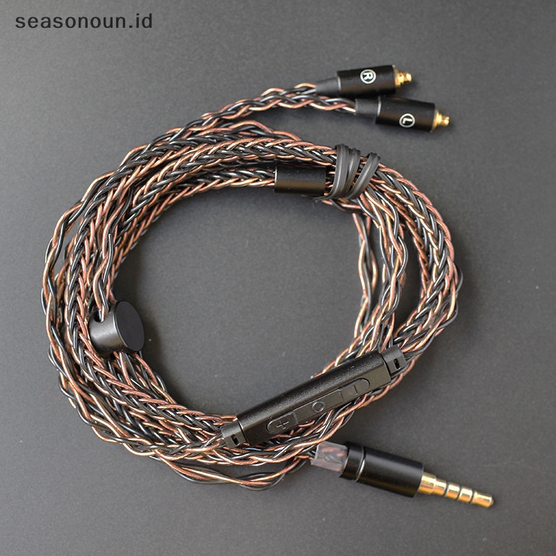 Seasonoun Upgrade Kabel Earphone MMCX Upgrade Kabel Earphone Pengganti Kabel Tukar Audio Kabel Headphone Earphone DIY Kabel MMCX Plug Pengganti Shure SE535 SE846.