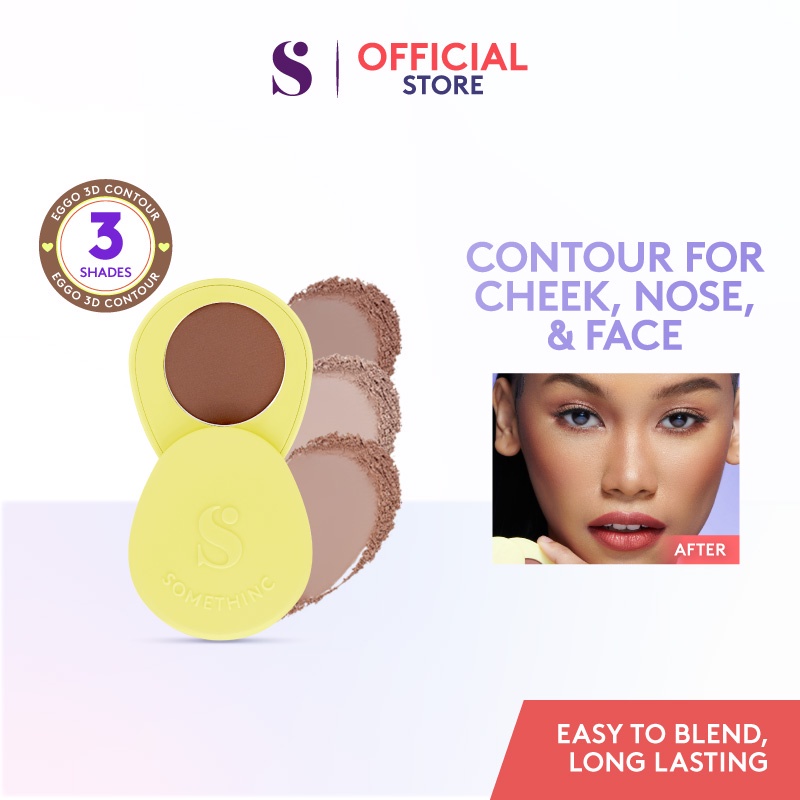 SOMETHINC EGGO 3D Contour - Powder Contour / Bronzer Face Countor Agar Wajah Tirus Kosmetik Wajah Kecantikan