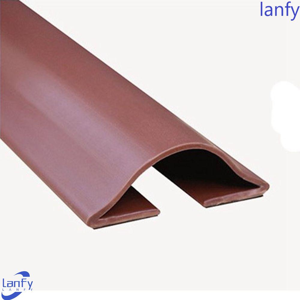 Lanfy Stopper Serut Bawah Pintu Arched Blocker Insulator Fleksibel Tahan Debu Mencegah Colokan Tahan Angin