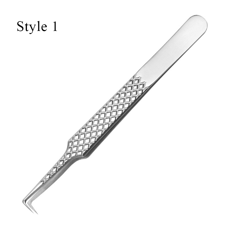 Pinset Bulu Mata Stainless Presisi Tinggi Stabil Pinset Elastisitas Tinggi Alat Okulasi Bulu Mata Nyaman Tahan Lama Alat Bulu Mata